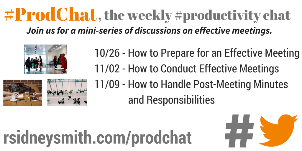 #ProdChat - Effective Meeting Series