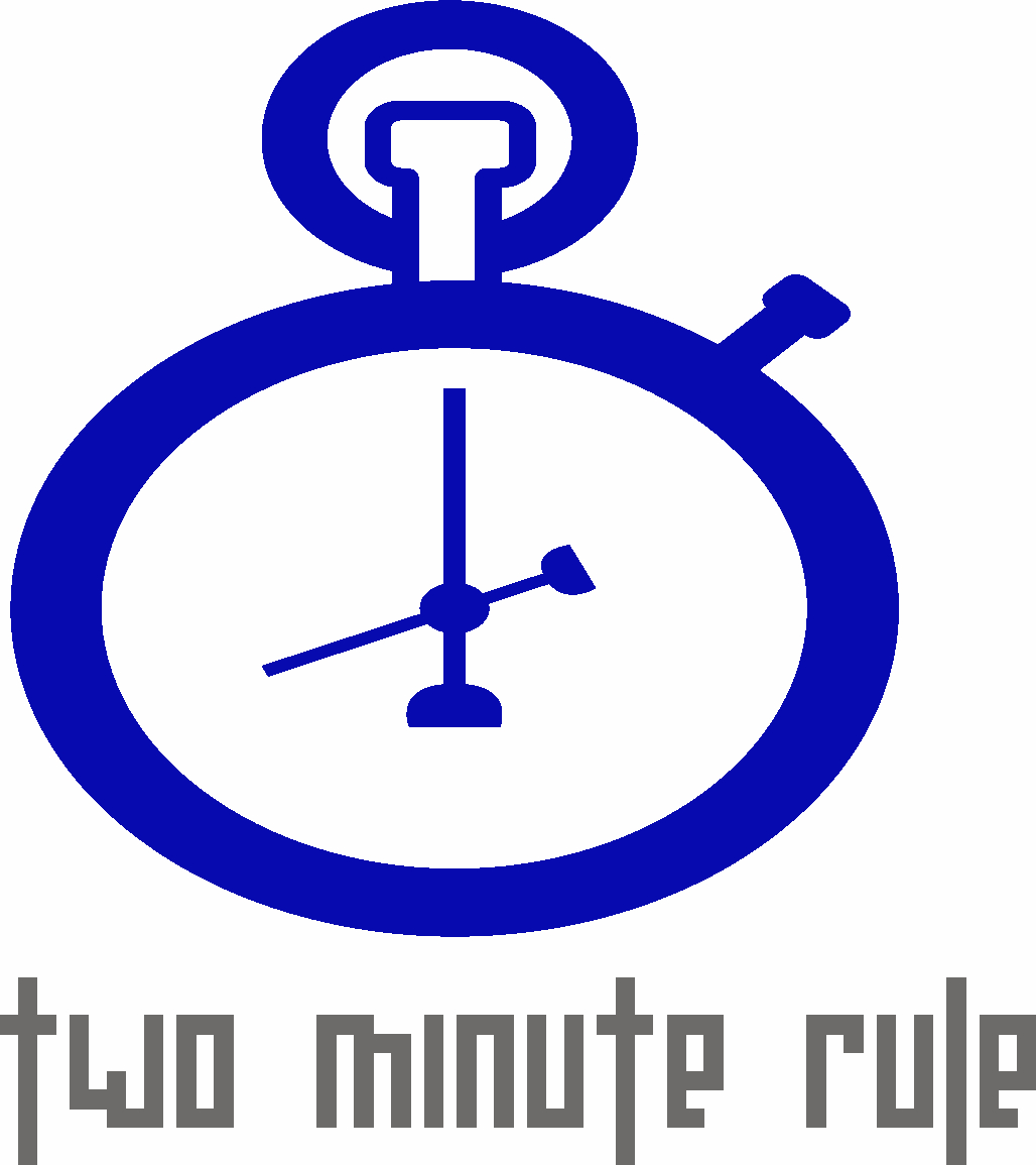 Two Minute Rule, a Productivity Blog - Logo